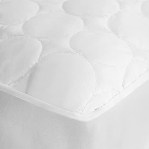 SUPERIOR MAT PAD QT FL Quilted Mattress Pad Protector Cover, Full,White