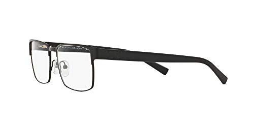 A|X ARMANI EXCHANGE Men's AX1019 Square Prescription Eyeglass Frames, Matte Black/Demo Lens, 54 mm