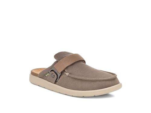 Sanuk Men's Happy Hour Lite Slip-On Mule, Brown, Size 8