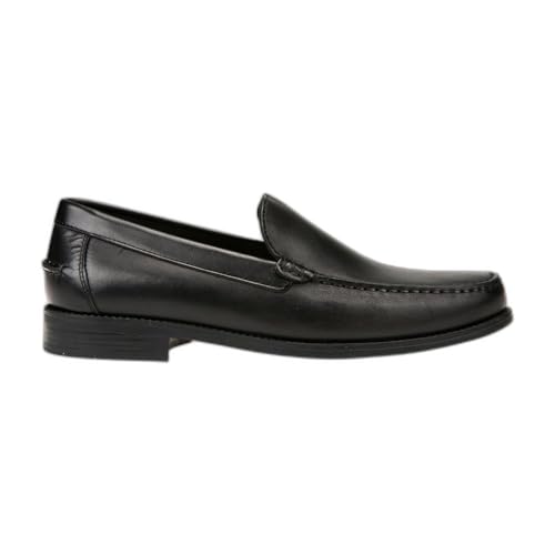 Geox Men's New Damon 2 Plain Vamp Loafer, Black, 6