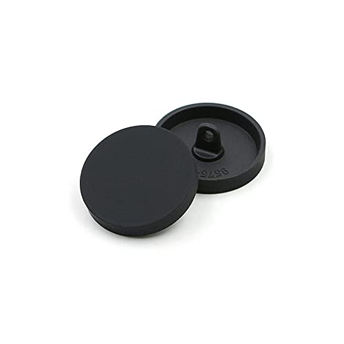 5pcs Metal Shank Sewing Buttons for Craft Button for Clothing Decoration DIY Handmaking Accessories (Black, 10mm)