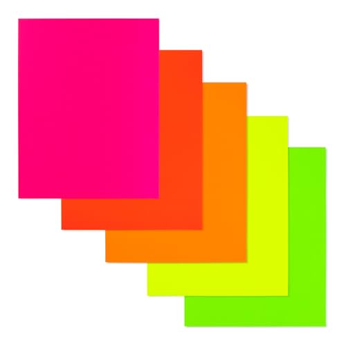 Hygloss Neon Word Cards - Vibrant 4 x11-Inch Cardstock Flashcards, Fluorescent Orange, Pack of 50, Double-Sided, Blank Flashcards for Classroom, Home or Office, Ideal for Teachers