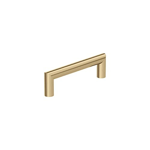 Amerock | Cabinet Pull | Champagne Bronze | 3-3/4 in (96 mm) Center-to-Center Drawer Pull | Revolve | Kitchen and Bath Hardware | Furniture Hardware