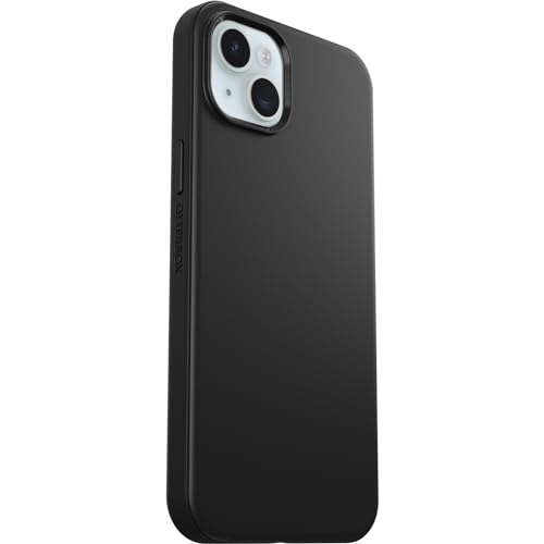 OtterBox iPhone 15 Plus and iPhone 14 Plus Symmetry Series Case - BLACK, snaps to MagSafe, ultra-sleek, raised edges protect camera & screen