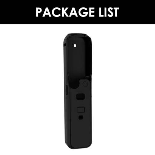 CAPART Silicone Sleeve Case for DJI OSMO Pocket 3, Protective Case Anti-Scrach Anti-Skid, Large Size Compatible Pocket 3 + Battery Handle (Black)