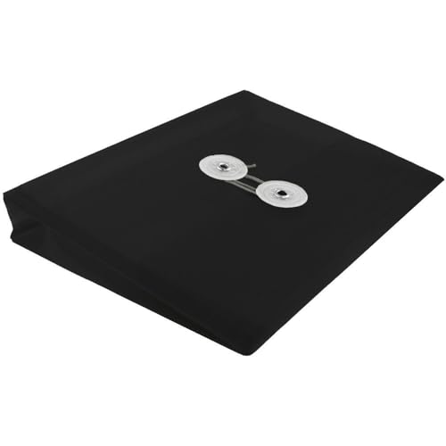 JAM PAPER Plastic Envelopes with Button & String Tie Closure - Legal Booklet - 9 3/4 x 14 1/2 - Yellow - 3/Pack