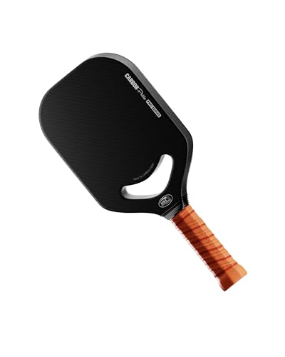 Carbon Pickle Pro Series 3K Carbon Fiber Pickleball Paddle Racket - Professional Grade, Matte Finish, 19mm Honeycomb Core, Tennis Style Grip - Durable Black Paddle Designed in Chicago, USA