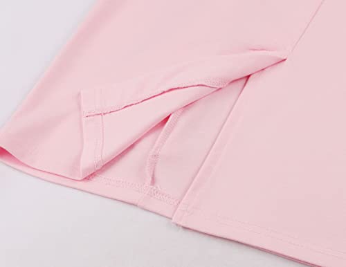 CISMARK Women's Vintage Short Sleeve Polka Dot Falbala Fold Slim Fit Pencil Dress (X-Large, RO07O)