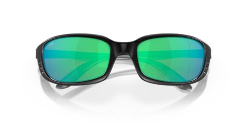 Costa Del Mar Mens Brine Oval Sunglasses, Tortoise/Grey Blue Mirrored Polarized-580P, 59 mm