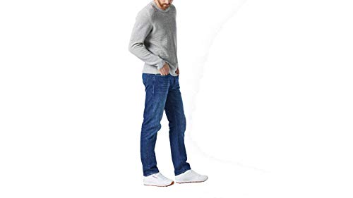 Mavi - Mens Zach Straight Jeans, Color Dark Supermove, Size: 33W x 30L