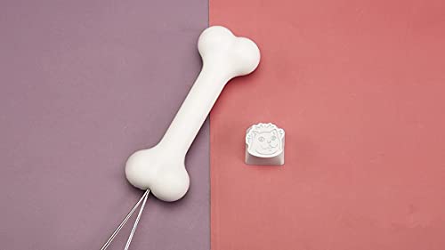 FKZ ZOMOPLUS Keycap Puller,Custom Keycap Puller,Cute Bone Custom Keycap Puller,Mechanical Keyboard Keycap Removal Tool (Bone)