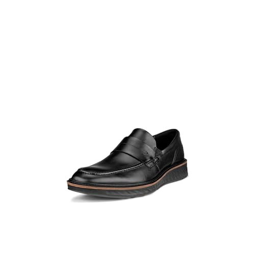 ECCO Men's ST.1 Hybrid Penny Loafer, Black, 5-5.5