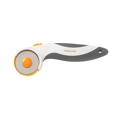 Fiskars Rotary Cutter for Fabric - 60mm Titanium Rotary Cutter Blade - Craft Supplies
