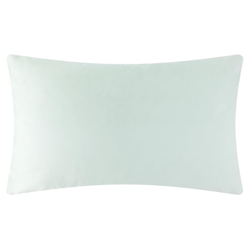JWH Velvet Throw Pillow Cover Decorative Geometric Pillow Case Soft Pillowcase Plush Cushion for Bed Couch Bedroom Car Light Gray 14x24 Inch