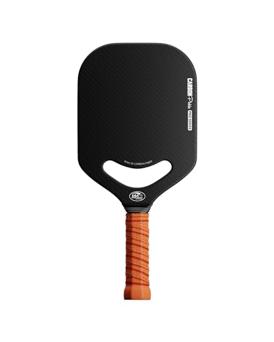 Carbon Pickle Pro Series 3K Carbon Fiber Pickleball Paddle Racket - Professional Grade, Matte Finish, 19mm Honeycomb Core, Tennis Style Grip - Durable Black Paddle Designed in Chicago, USA