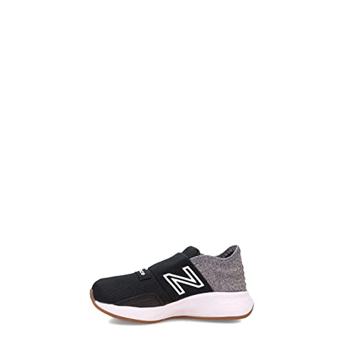 New Balance Baby Fresh Foam Roav V1 Bungee Running Shoe Sneaker, Black/Light Aluminum, 3 US Unisex Infant