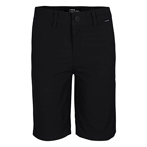 Hurley Boys' Dri-FIT Walk Shorts, Black, 18