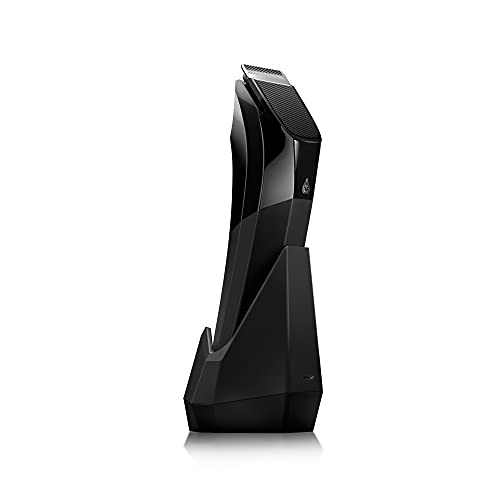 MANSCAPED® The Lawn Mower® 4.0, Electric Groin Hair Trimmer, Replaceable SkinSafe® Ceramic Blade Heads, Waterproof Wet/Dry Clippers, Rechargeable, Wireless Charging, Male Hygiene Grooming Razor
