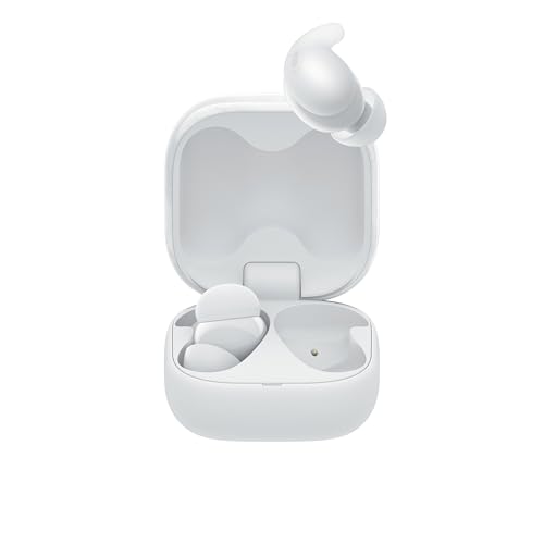 Sony LinkBuds Fit Truly Wireless Noise Canceling Earbud Headphones, Small & Light with Newly Developed Air Fitting Supporters, White