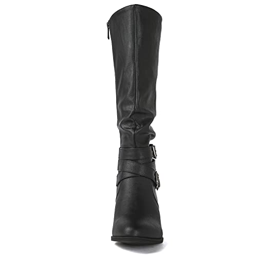 GLOBALWIN Women's Black Cowboy Cowgirl Boots Western Boots Women 6M