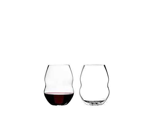 Riedel Swirl Wine Glass, 2 Count (Pack of 1), Clear