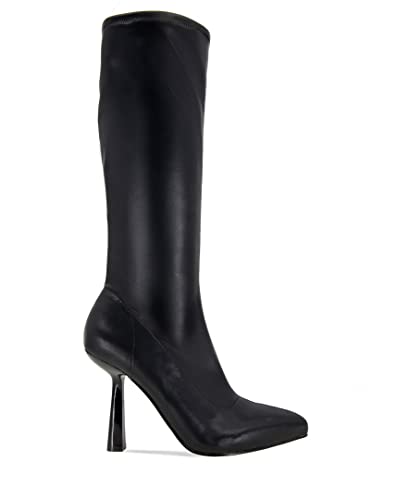 BCBGeneration Women's ISRA Knee High Boot, Black Velvet, 11