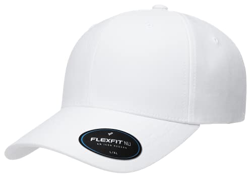 Flexfit Womens Nu Baseball Cap, White, Small-Medium US