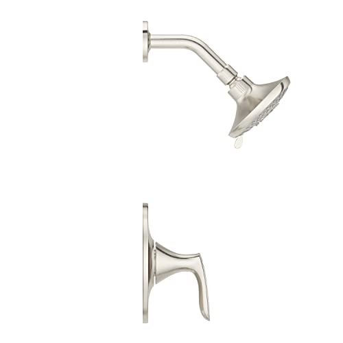 Pfister Weller Shower Only Trim Kit, Valve Not Included, 1-Handle, 2-Hole Install, Brushed Nickel Finish, LG897WRK