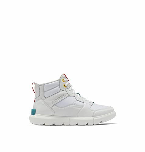 Sorel Women's Explorer II Sneaker Mid Waterproof Shoe - White, Moonstone - Size 6