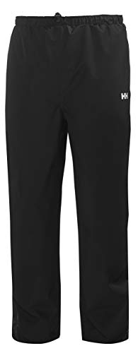 Helly Hansen Men's Seven J Waterproof Windproof Breathable Rain Pant, 990 Black, Small