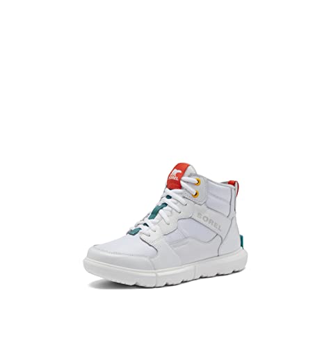 Sorel Women's Explorer II Sneaker Mid Waterproof Shoe - White, Moonstone - Size 6