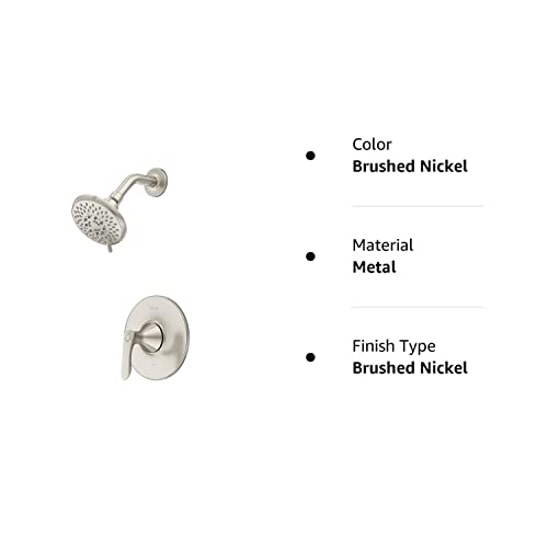 Pfister Weller Shower Only Trim Kit, Valve Not Included, 1-Handle, 2-Hole Install, Brushed Nickel Finish, LG897WRK
