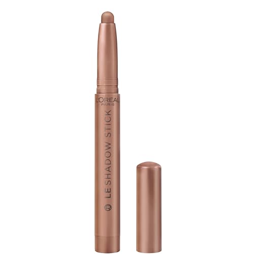 L'Oreal Paris Makeup Le Shadow Stick Eyeshadow, Blendable, Smudge-Resistant, Cream Eyeshadow, 100 Ice Sparkle (Shimmering Silver)