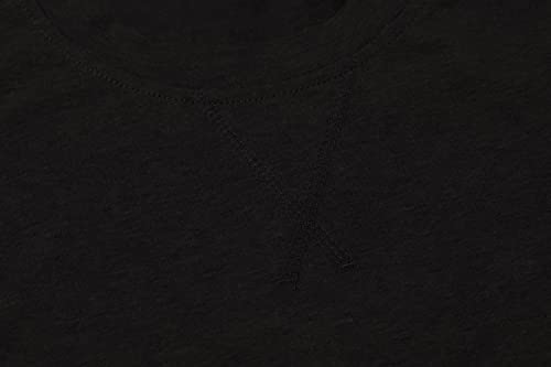 NITAGUT Men's Soft Cotton Crewneck T-Shirt Casual Long Sleeve Plain Tshirt Work Tee Shirt Small Heather Brown