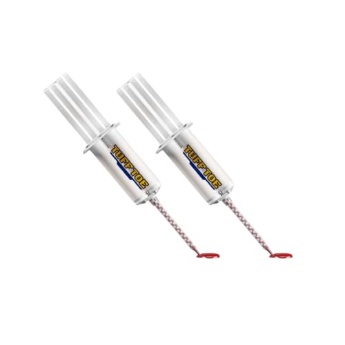 Tuff Toe Baseball and Softball Cleat Guards - Liquid Shoe Repair and Protection (RED, 2 Pack)