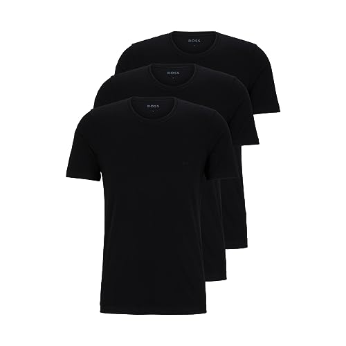 BOSS 3-Pack Crew Neck Cotton Jersey T-Shirts