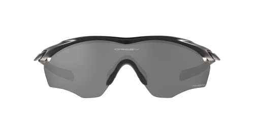 Oakley Men's OO9343 M2 Frame XL Rectangular Sunglasses, Matte Black/Prizm Black Polarized, 45 mm