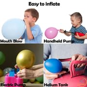 AFTERLOON® Biodegradable Mini Balloons 144 pcs Pastel Gray 5 Inch, Matte Color Thickened Extra Strong Latex Helium Float, Baby Shower Gender Reveal Garland Wedding Birthday Party Decorations