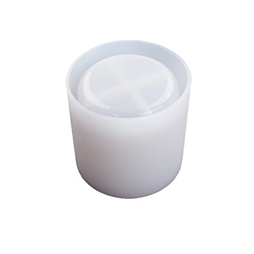 Round Plant Pot Resin Mold Silicone DIY Cylinder Resin Plant Mold for DIY Gardening Pots Craft Home Decorations