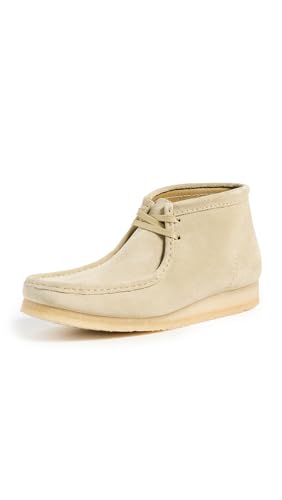 Clarks Men's Wallabee B, Maple Tan Suede, 7.5 M US