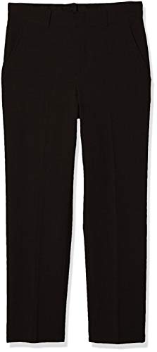 Van Heusen Boys' Flex Stretch Flat Front Dress Pants, Bank Blue Solid, 10