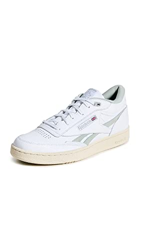 Reebok Unisex Club C Mid II Revenge Sneaker, White/Sea Spray/Alabaster, 13 US Men