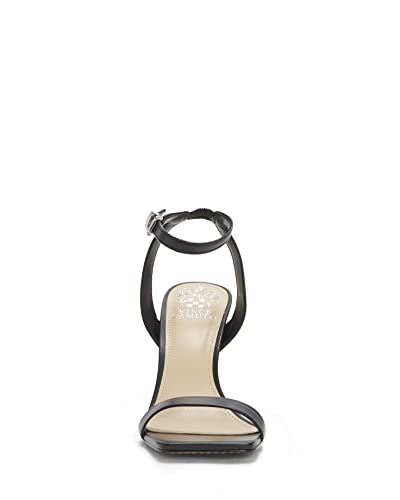 Vince Camuto womens Ankle-Strap Heeled Sandal, Black, 5.5 US