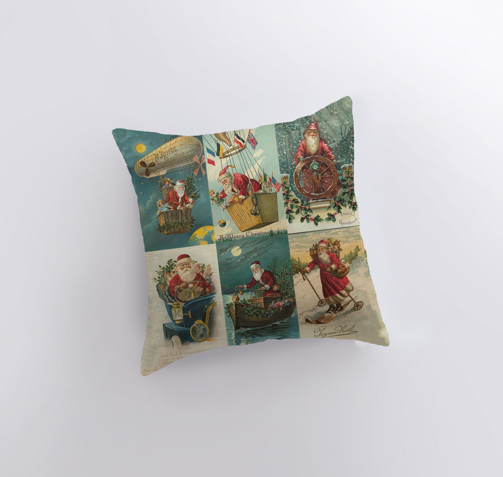 Merry Christmas | Vintage | Throw Pillow | Christmas Pillow | Home