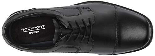 Rockport mens Rockport Men's Robinsyn Waterproof Cap Toe Oxford, Black, 9.5 Wide US