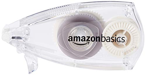 Amazon Basics Double Sided Adhesive Tape, Removable Cap Applicator, 1/4-Inch x 32-Feet, 1-Pack, Clear