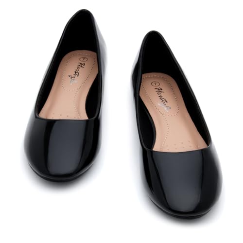 Herstyle Ever Memory Women's Ballet Flats Dressy Flat Shoes Almond Toe Ballerina Comfortable Slip-On Casual Flats for Daily Wear Work Office and Party, 3019White, Size 11.0