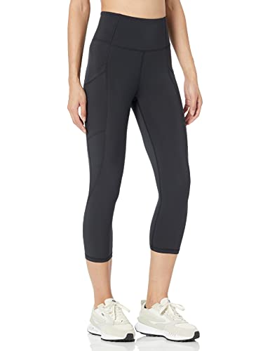 Amazon Essentials Women's Active Sculpt Workout Athleisure High Rise Capri Leggings with Pockets (Available in Plus Size), Multicolor Marble, 5X