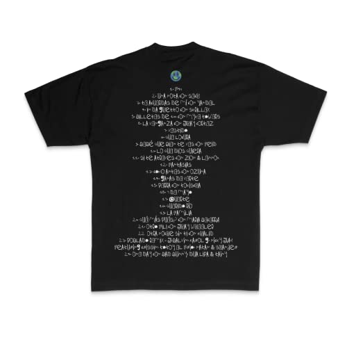 J Balvin unisex adult World Tracklist Short Sleeve T Shirt, Black, Medium US
