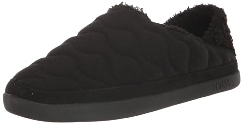 TOMS Women's Ezra Slipper, Raindrop Quilted Felt, 10